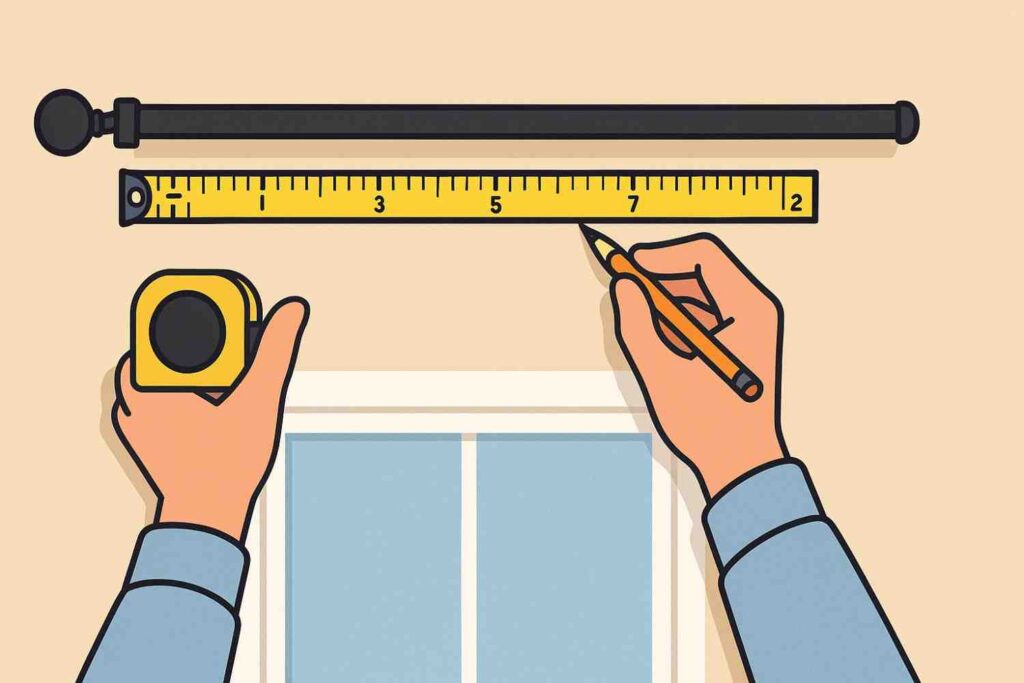 how to hang curtain rods